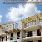 chantier immeuble en construction